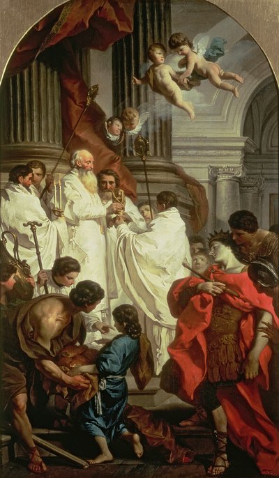 The Mass of St. Basil, 1743-7 by Pierre Subleyras